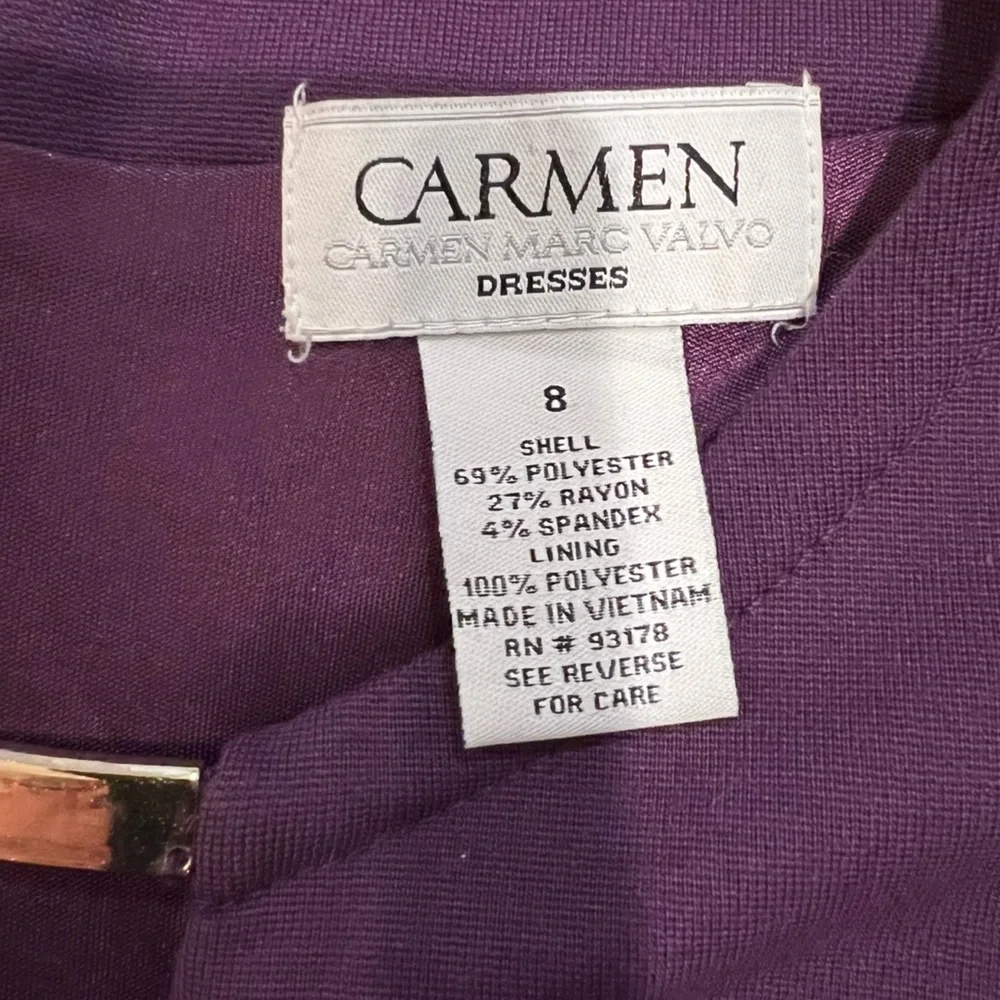 Carmen Marc Valvo Womens Dress Size 8